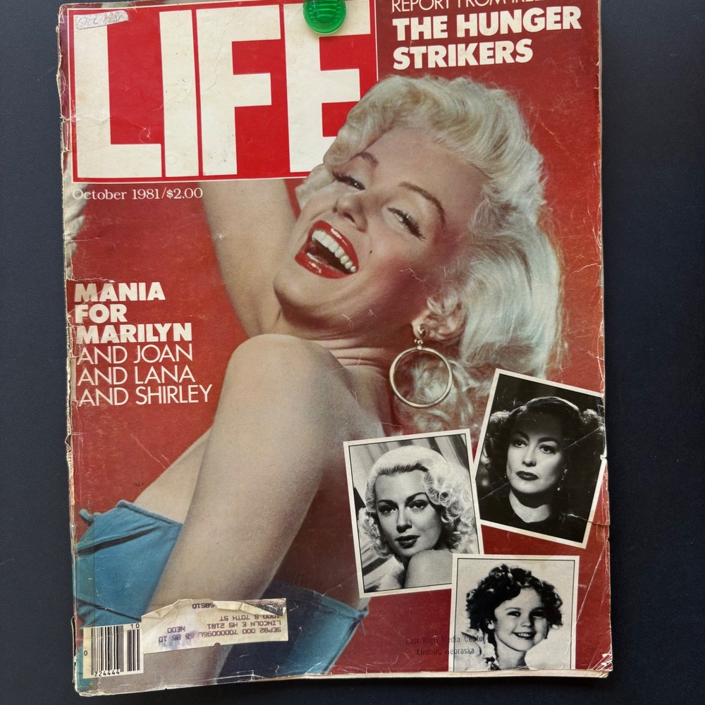 Vintage LIFE Magazine October 1981 Marilyn Monroe Cover Joan Crawford 80s Retro